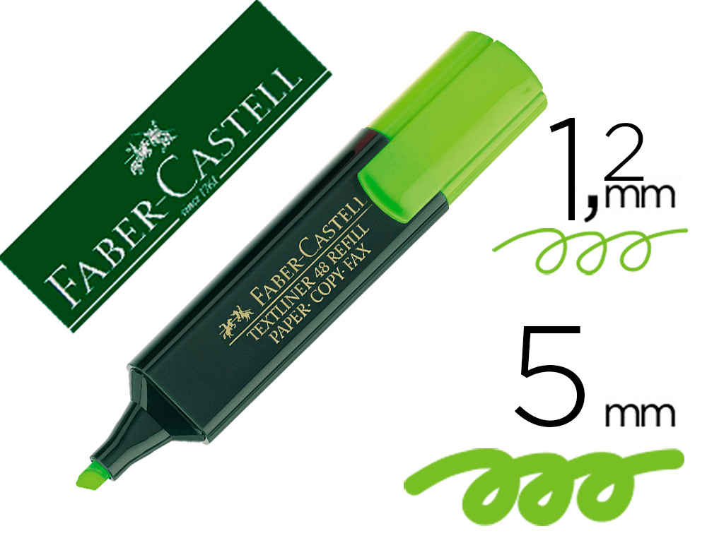 ROTULADOR FABER FLUORESCENTE 48-63 VERDE