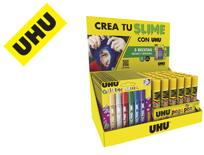 EXPOSITOR SOBREMESA UHU CREA TU SLIME 175X325X200 MM