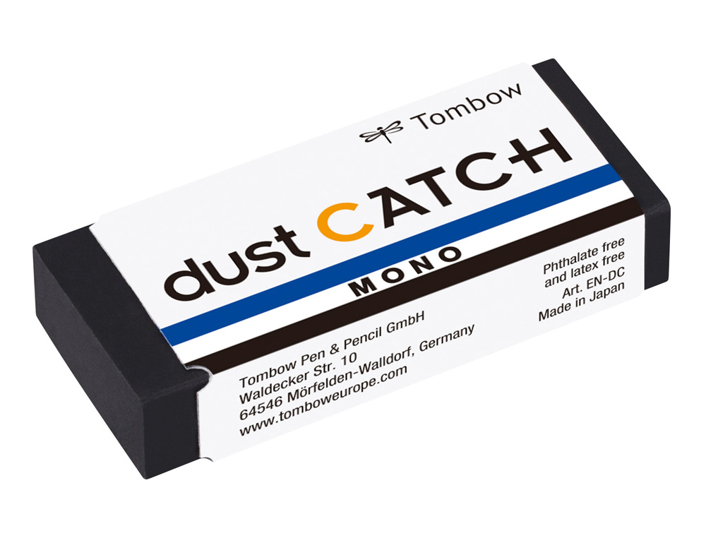 GOMA TOMBOW MONO DUST CATCH POLIMERA CAUCHO PVC NEGRO ESPECIAL ATRAPA RESIDUOS