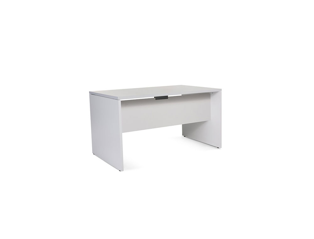 MESA DE OFICINA ROCADA WORK 2001AB02 ALUMINIO/GRIS 140X80 CM