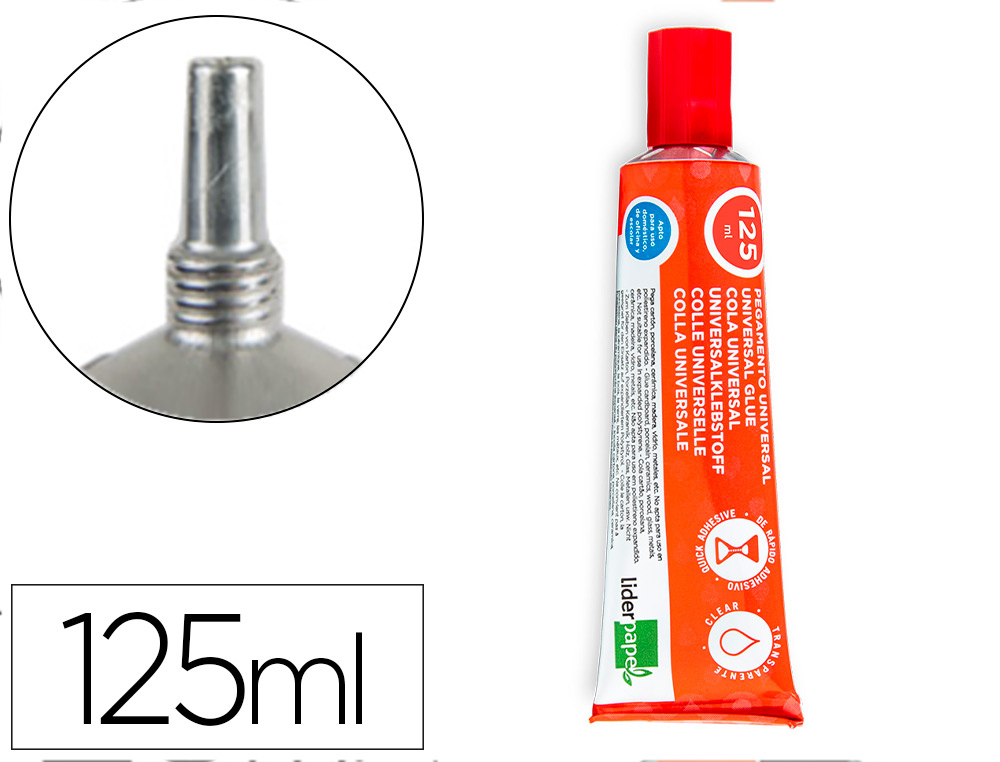 PEGAMENTO LIDERPAPEL UNIVERSAL TRANSPARENTE 125 ML