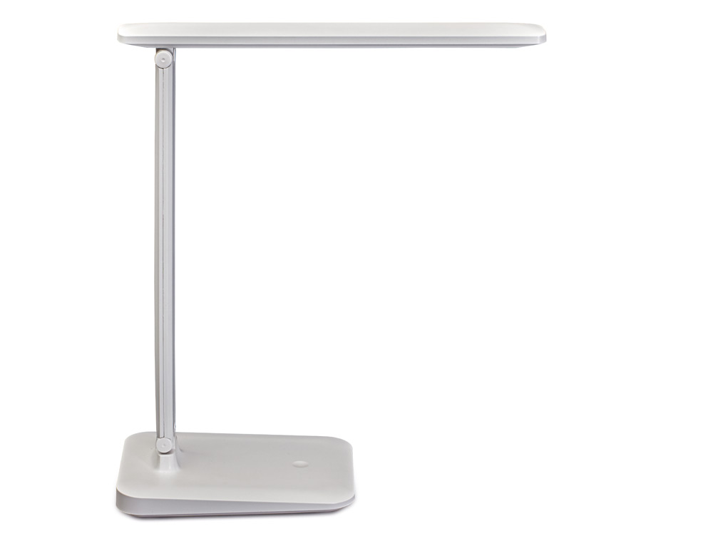 LAMPARA DE ESCRITORIO MAUL LED 2,7W 325LM LUZ AJUSTABLE PANEL TACTIL BRAZO GIRATORIO BLANCA