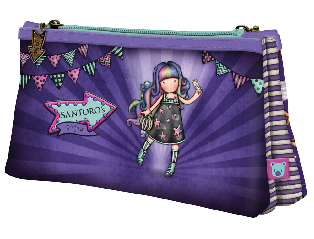 CARTERA ESCOLAR SAFTA GORJUSS FAIRGROUND NECESER PEQUEO DOBLE 215X115X50 MM