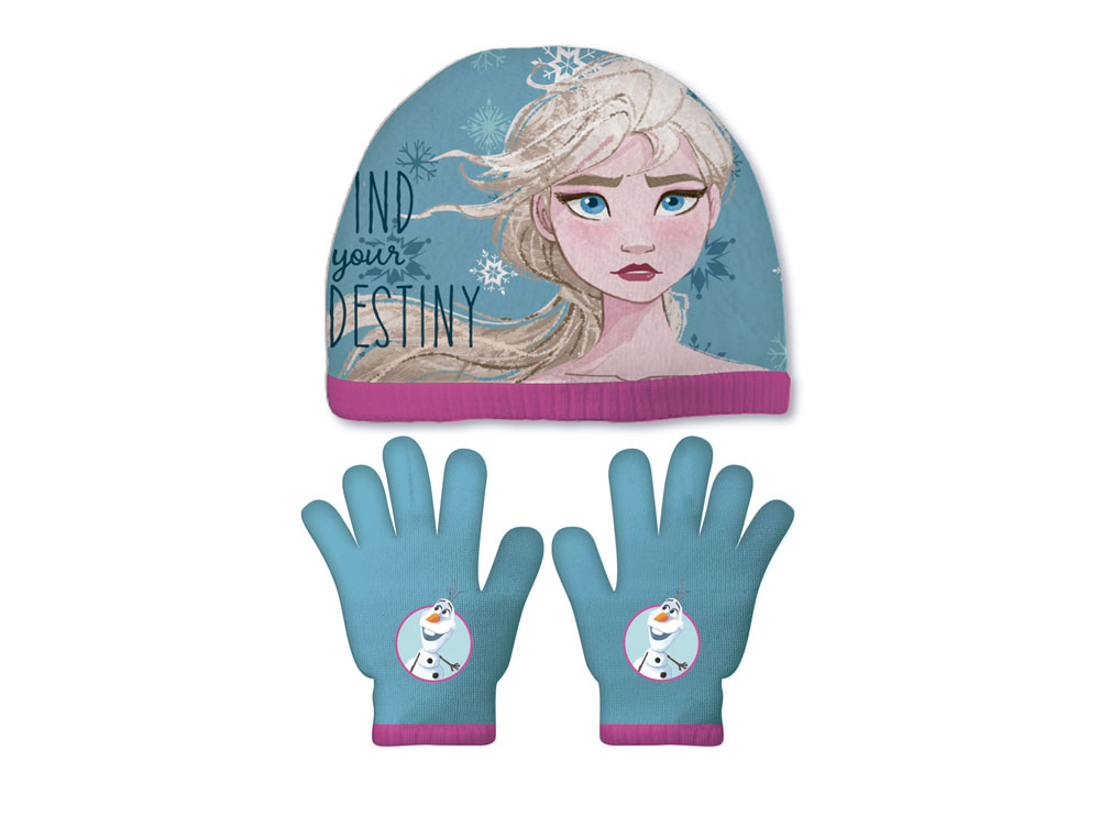 SET GORRO Y GUANTES SAFTA NAVIDAD FROZEN