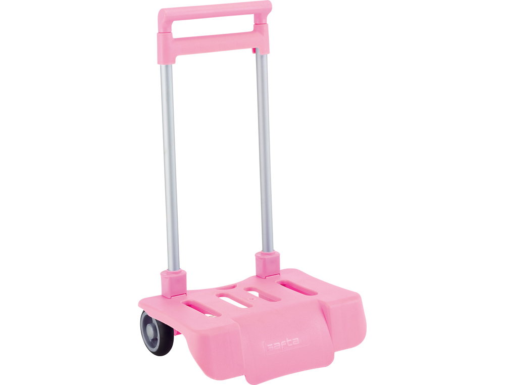 CARRO ESCOLAR SAFTA PORTAMOCHILA PLEGLABLE ROSA CLARO 850X300X230 MM