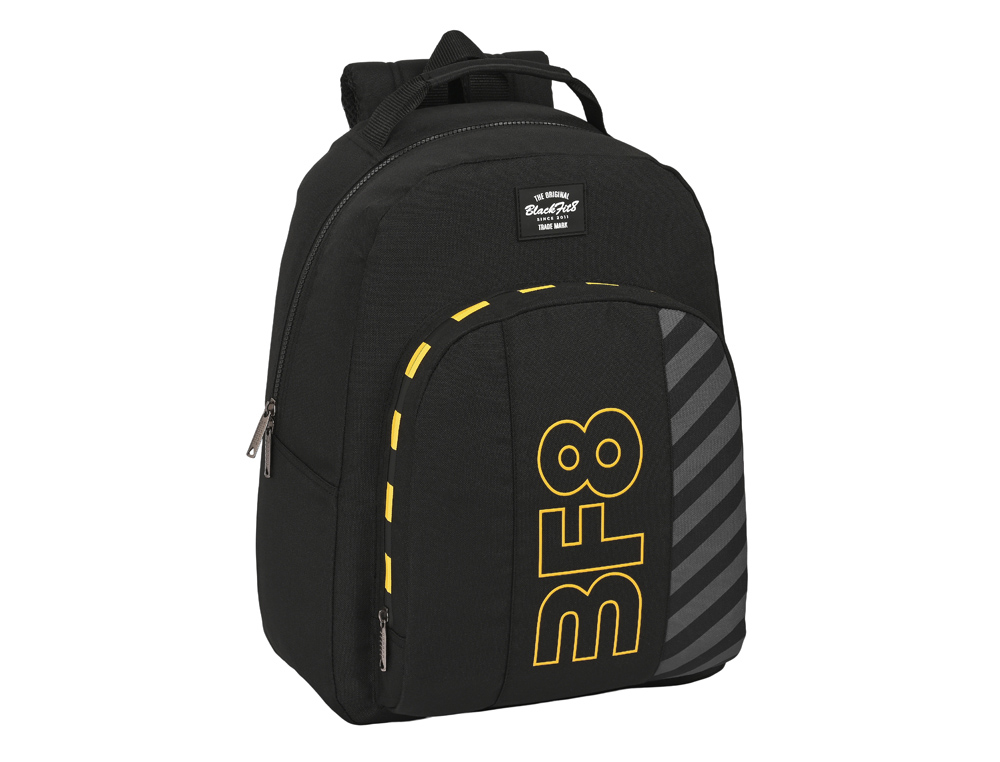 MOCHILA SAFTA ADAPTABLE A CARRO RECICLADO BLACKFIT8 ZONE 150X320X420 MM