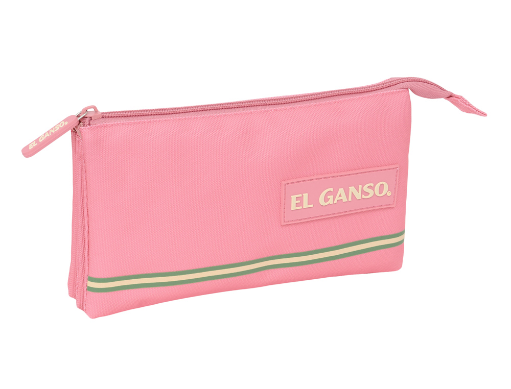 BOLSO ESCOLAR PORTATODO SAFTA TRIPLE EL GANSO BASICS 30X220X120 MM