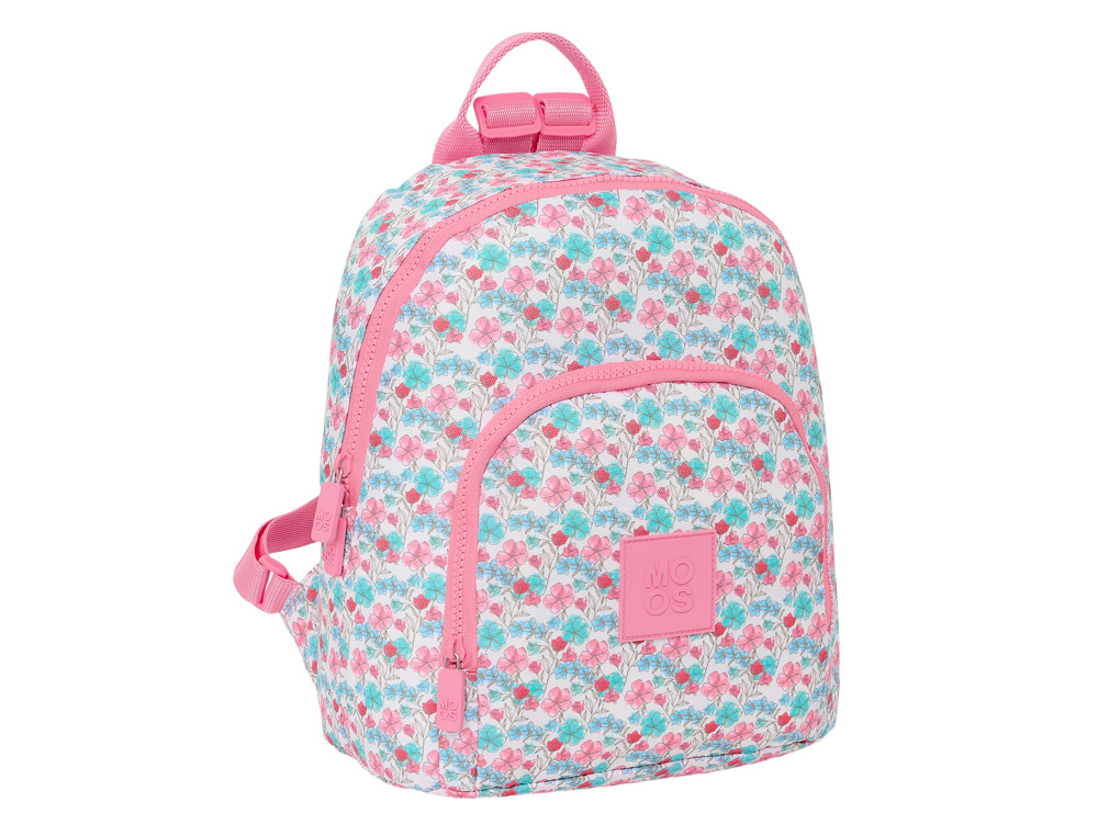 MINI MOCHILA SAFTA RECICLADO MOOS FLORESISTENTE 300X250X130 MM