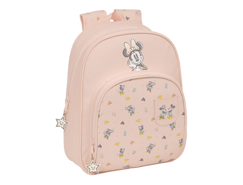 MOCHILA SAFTA INFANTIL ADAPTABLE A CARRO MINNIE MOUSE BABY 340X280X100 MM