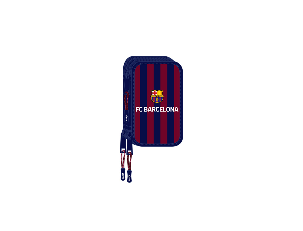 PLUMIER ESCOLAR SAFTA TRIPLE 36 PIEZAS F.C. BARCELONA 195X125X55 MM