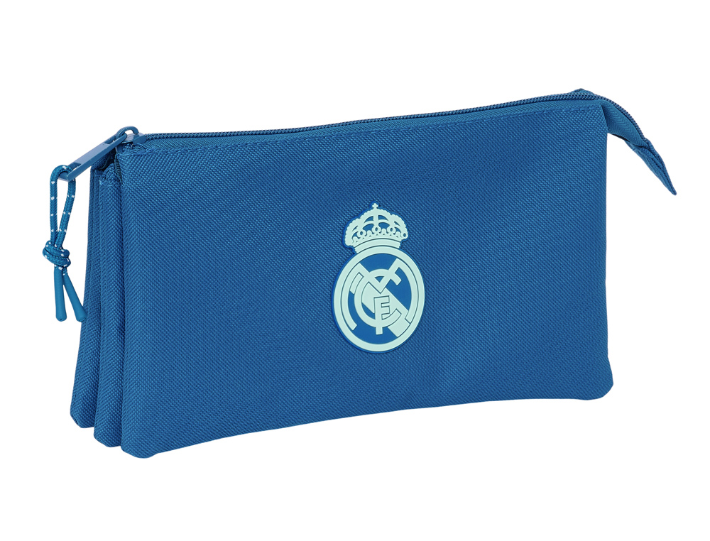 BOLSO ESCOLAR PORTATODO SAFTA TRIPLE REAL MADRID GIRL 120X220X30 MM