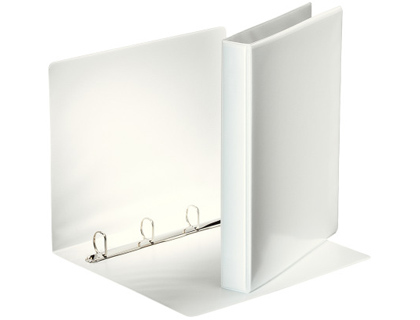 CARPETA CANGURO ESSELTE BASICA 4 ANILLAS MIXTAS 25 MM DIN A4 PLASTICO COLOR BLANCO