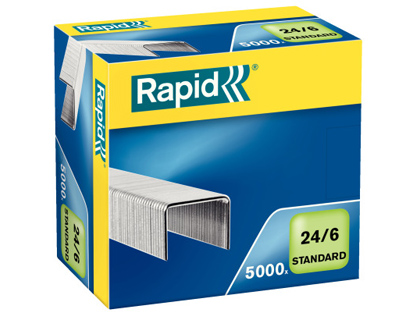 GRAPAS RAPID N 24/6 GALVANIZADA CAJA DE 5000 UNIDADES