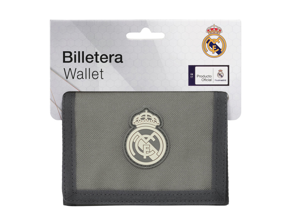 BILLETERA SAFTA REAL MADRID 3 EQUIPACION 24/25 95X125X10 MM