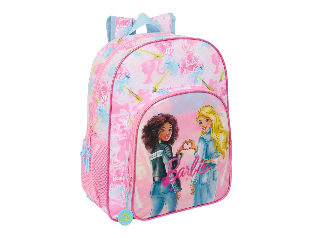 MOCHILA SAFTA JUNIOR ADAPTABLE A CARRO BARBIE 380X320X120 MM