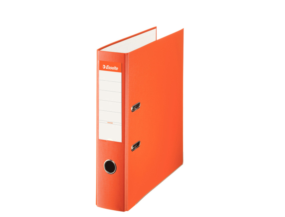 ARCHIVADOR DE PALANCA ESSELTE CARTON FORRADO DIN A4 LOMO 75 MM CON RADO COLOR NARANJA
