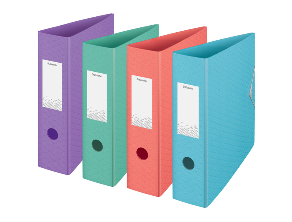 ARCHIVADOR DE PALANCA ESSELTE COLOUR BREEZE POLIFOAM DIN A4 LOMO 82 MM COLORES SURTIDOS