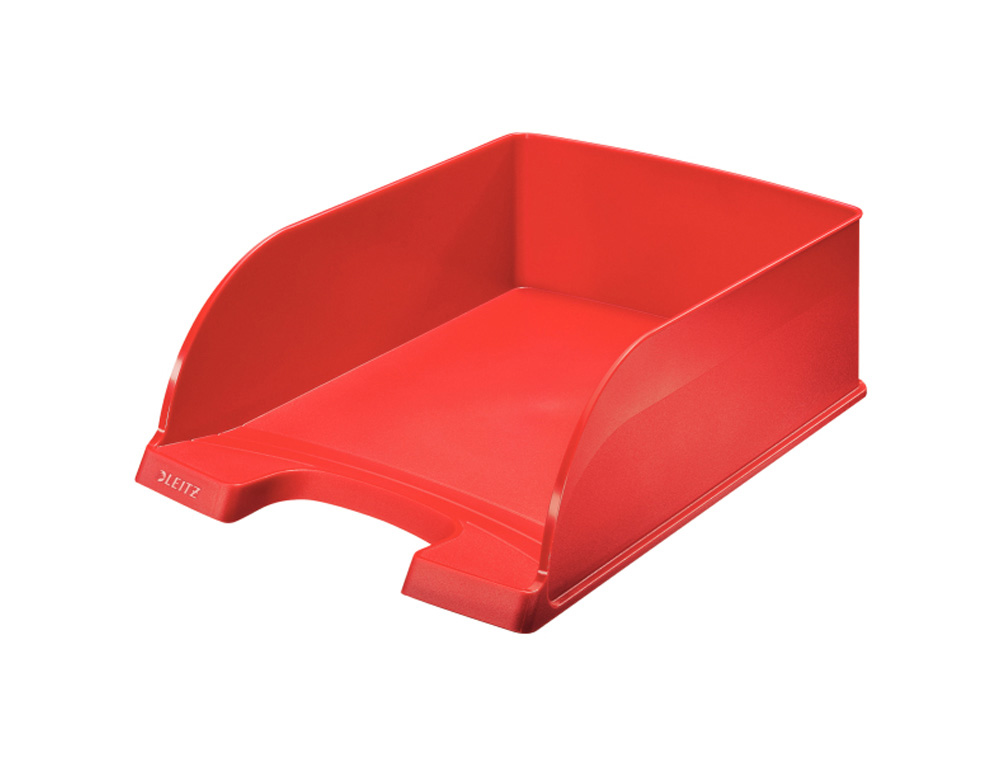 BANDEJA SOBREMESA LEITZ PLUS JUMBO GRAN CAPACIDAD COLOR ROJO 255X103X357 MM