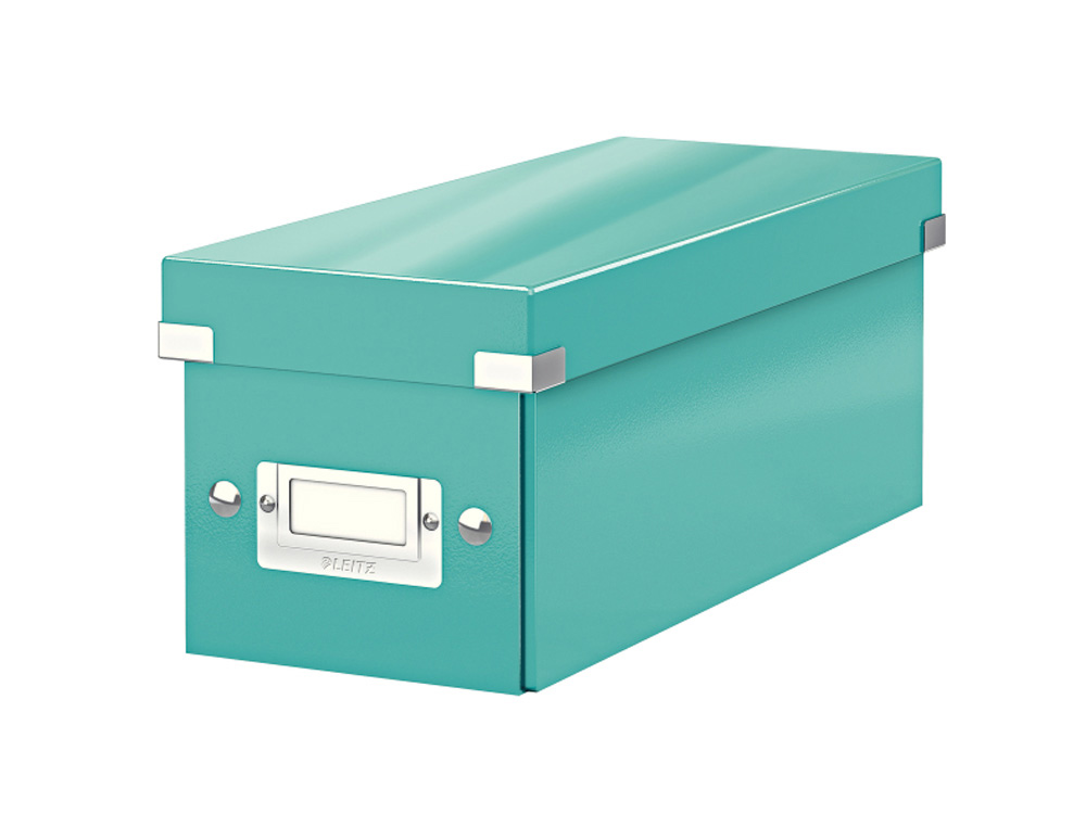 CAJA DE ALMACENAMIENTO LEITZ CLICK&STORE CD BOX COLOR TURQUESA 143X147X352 MM