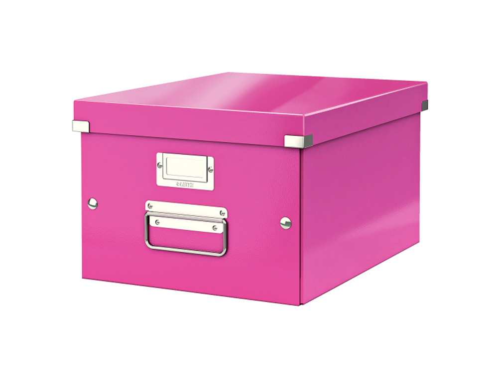 CAJA DE ALMACENAMIENTO LEITZ CLICK&STORE MEDIANA COLOR FUCSIA 281X200X369 MM