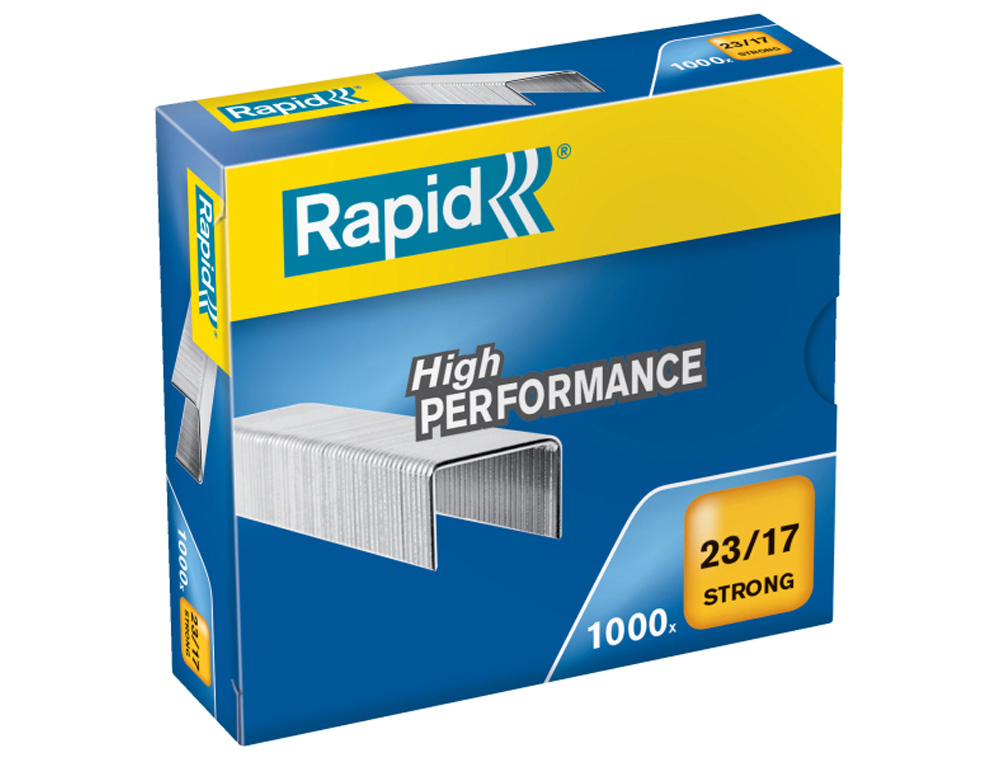 GRAPAS RAPID STRONG N 23/17 MM GALVANIZADA CAJA DE 1000 UNIDADES