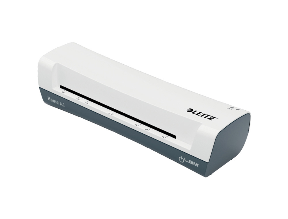 PLASTIFICADORA LEITZ ILAM HOME DIN A4 2 RODILLOS HASTA 125 MC COLOR BLANCO/GRIS
