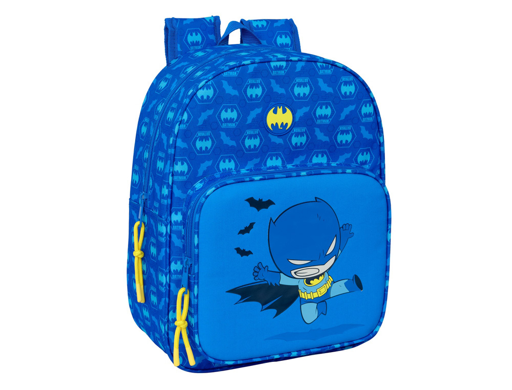 MOCHILA SAFTA INFANTIL ADAPTABLE A CARRO BATMAN PREESCOLAR 340X260X110 MM
