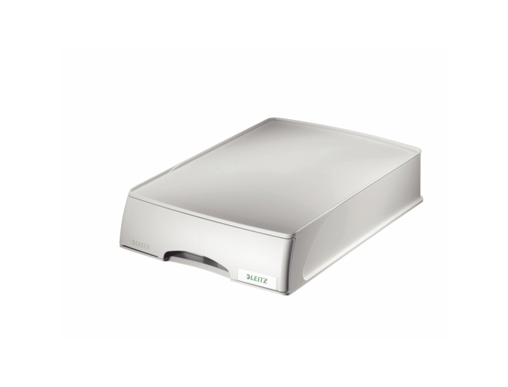 BANDEJA SOBREMESA PLASTICO LEITZ PLUS CAJON COLOR GRIS 255X70X376 MM