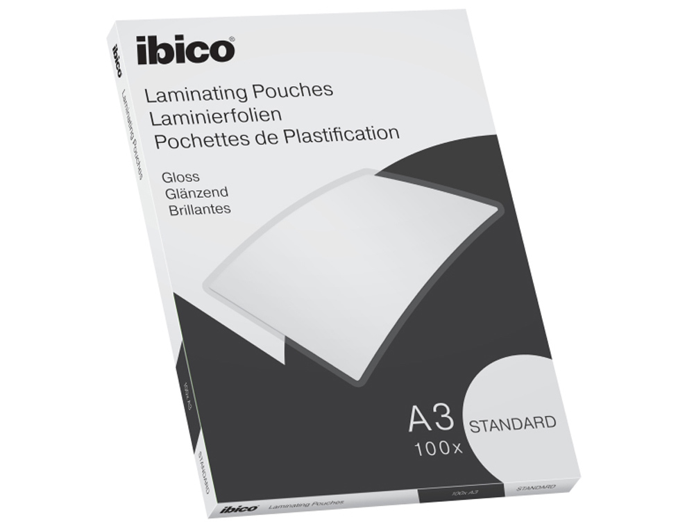 BOLSA DE PLASTIFICAR IBICO DIN A3 STANDARD CAJA DE 100 UNIDADES