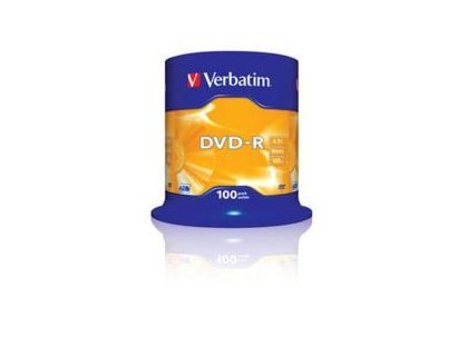 DVD-R VERBATIM CAPACIDAD 4,7 GB VELOCIDAD 16X PACK 100 UNIDADES