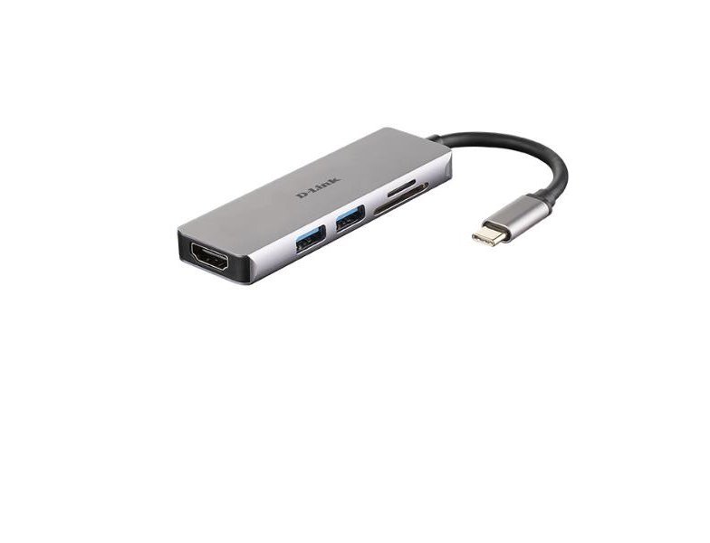 HUBS D-LINK HUB USB-C T 2USBA 1HDMI SD MICRODS
