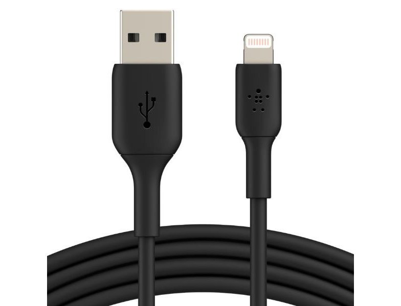 CABLE ORDENADOR BELKIN LIGHTNING TO USB-A CAB 1M (2ROSA) NEGRO