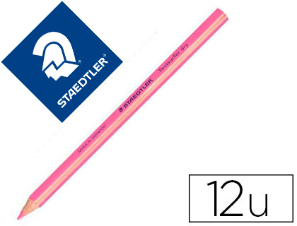 LAPICES FLUORESCENTE STAEDTLER TEXTSURFER DRY ROSA CAJA DE 12 UNIDADES