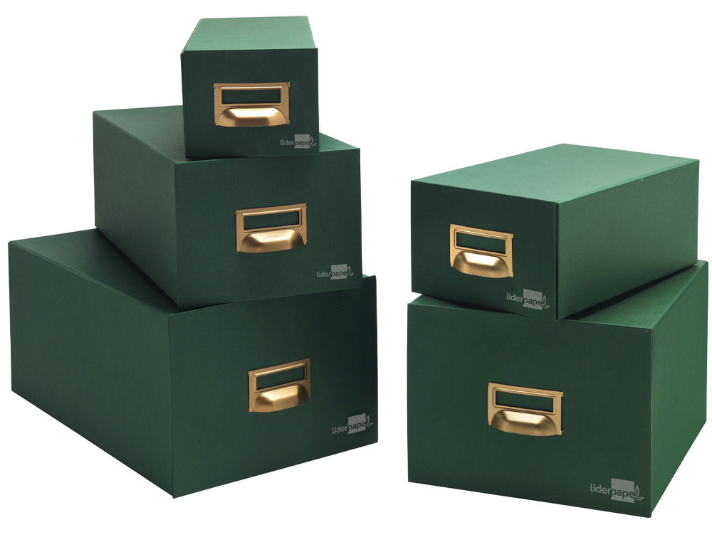FICHERO FICHAS TELA VERDE 1000 FICHAS N.2 TAMAO 75X125 MM