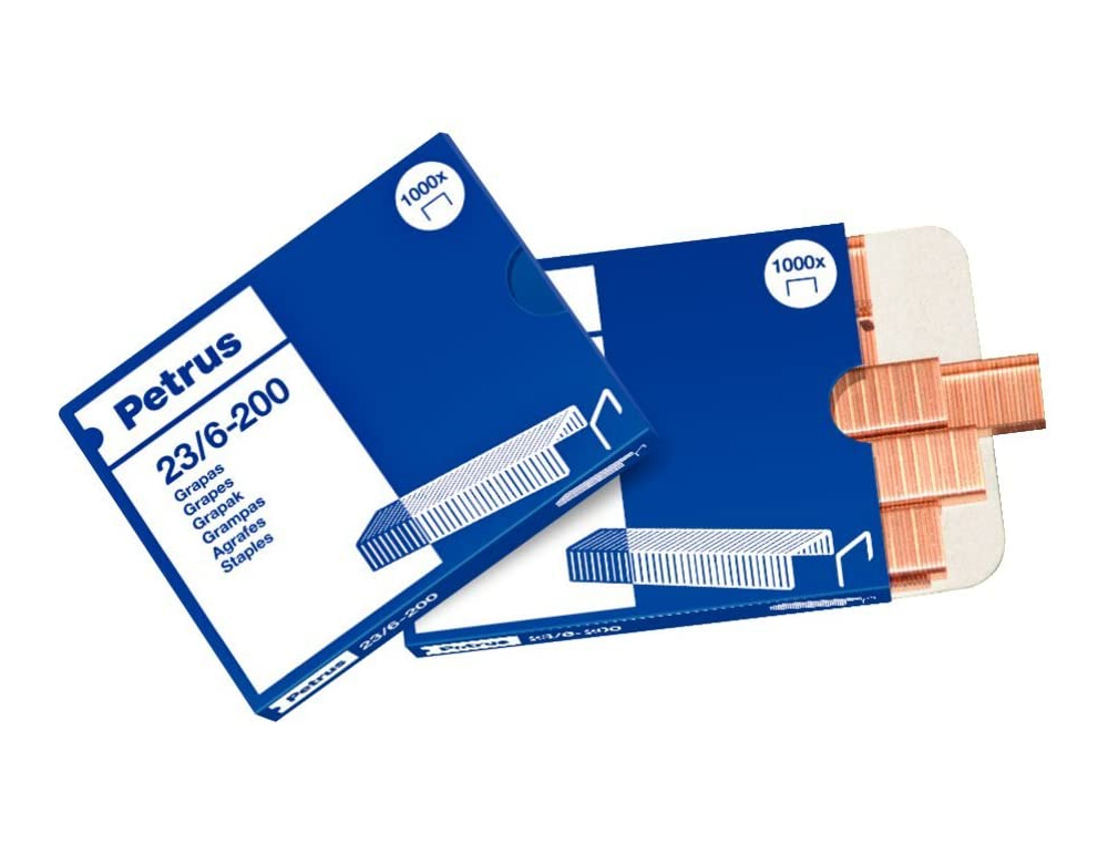 GRAPAS PETRUS N 23/6 CAJA DE 1000 UNIDADES