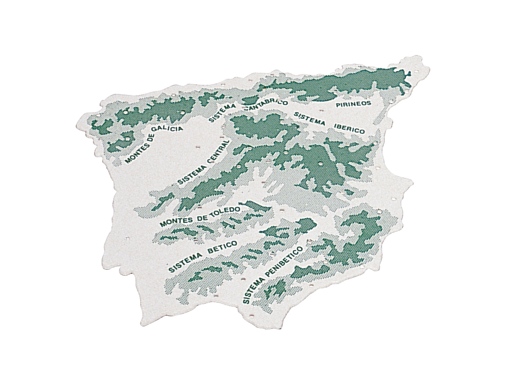 PLANTILLA LIDERPAPEL MAPA ESPAA PLASTICO 22X18 CM BOLSA DE 3 UNIDADES