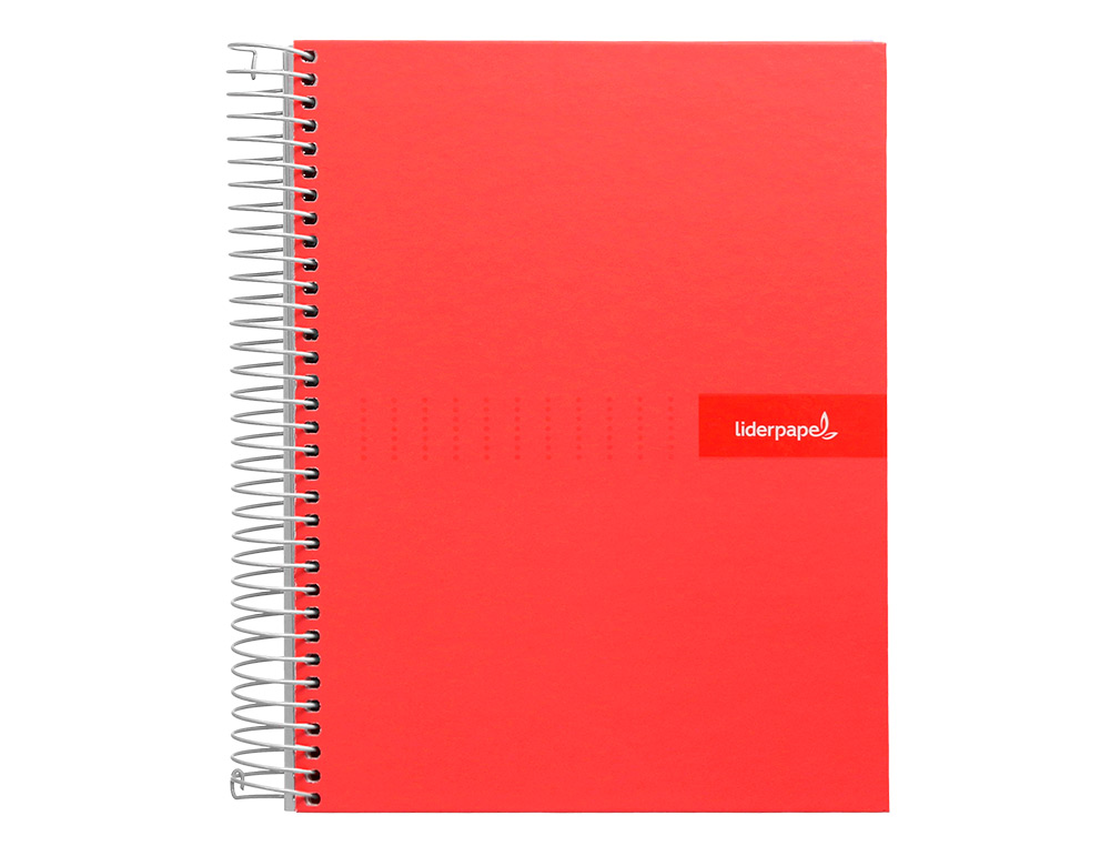 CUADERNO ESPIRAL LIDERPAPEL A4 CRAFTY TAPA FORRADA 80H 90 GR CUADRO 4MM CON MARGEN COLORES SURTIDOS
