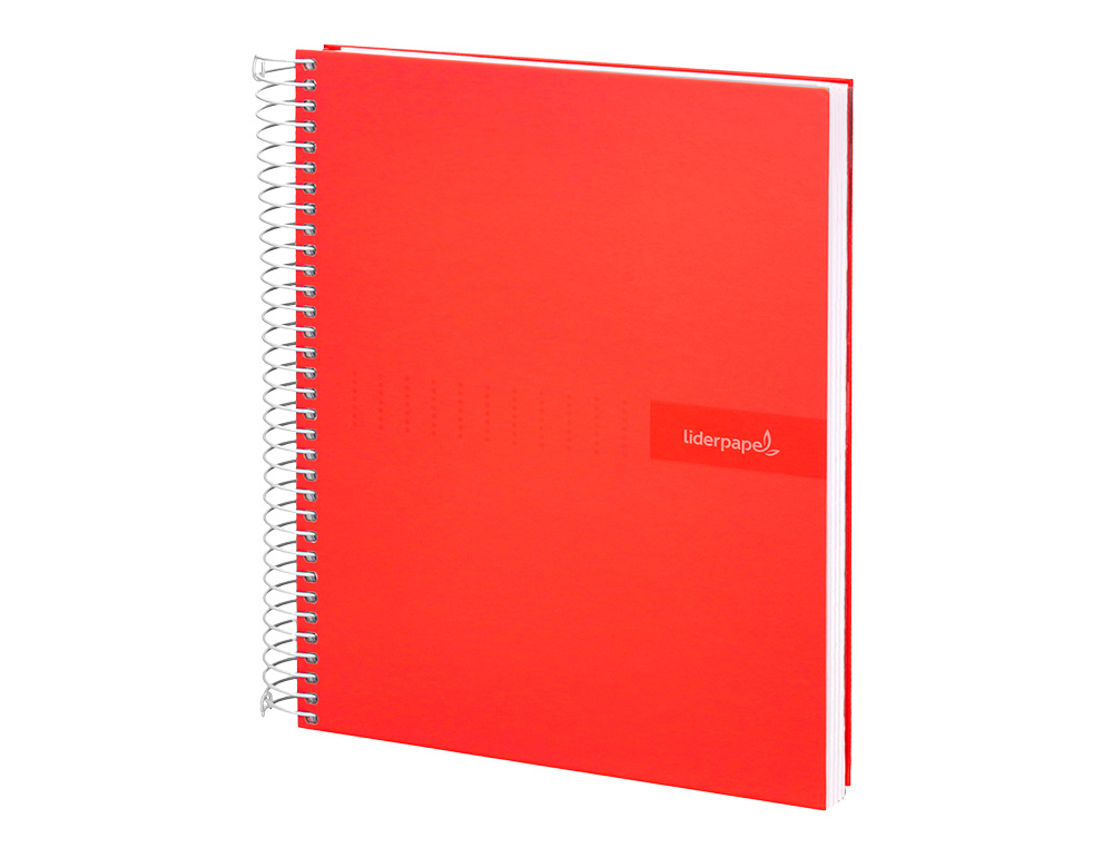CUADERNO ESPIRAL LIDERPAPEL A4 CRAFTY TAPA FORRADA 80H 90 GR CUADRO 4MM CON MARGEN COLORES SURTIDOS