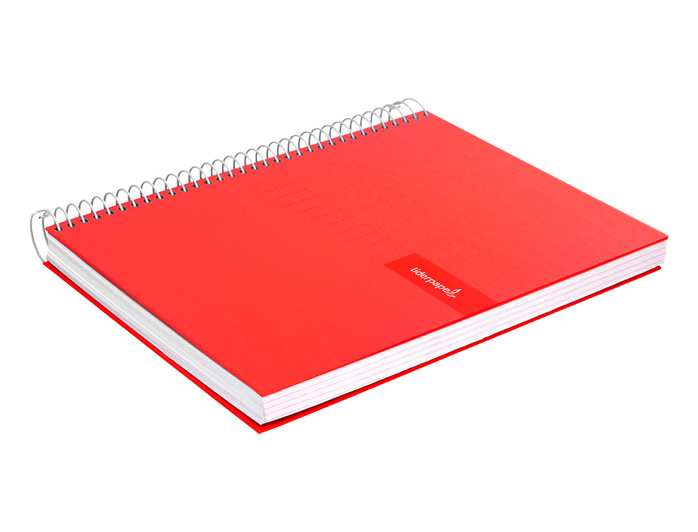 CUADERNO ESPIRAL LIDERPAPEL A4 CRAFTY TAPA FORRADA 80H 90 GR CUADRO 4MM CON MARGEN COLORES SURTIDOS