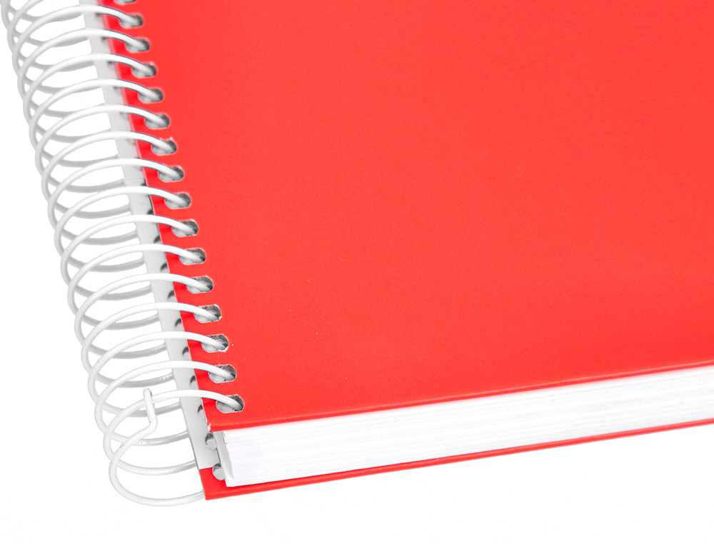 CUADERNO ESPIRAL LIDERPAPEL A4 CRAFTY TAPA FORRADA 80H 90 GR CUADRO 4MM CON MARGEN COLORES SURTIDOS