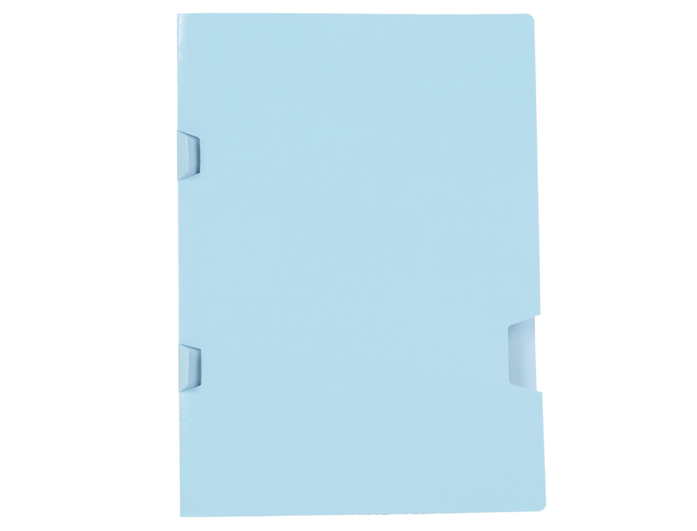 SUBCARPETA LIDERPAPEL FOLIO AZUL TRES UEROS PLASTIFICADA 160G/M2