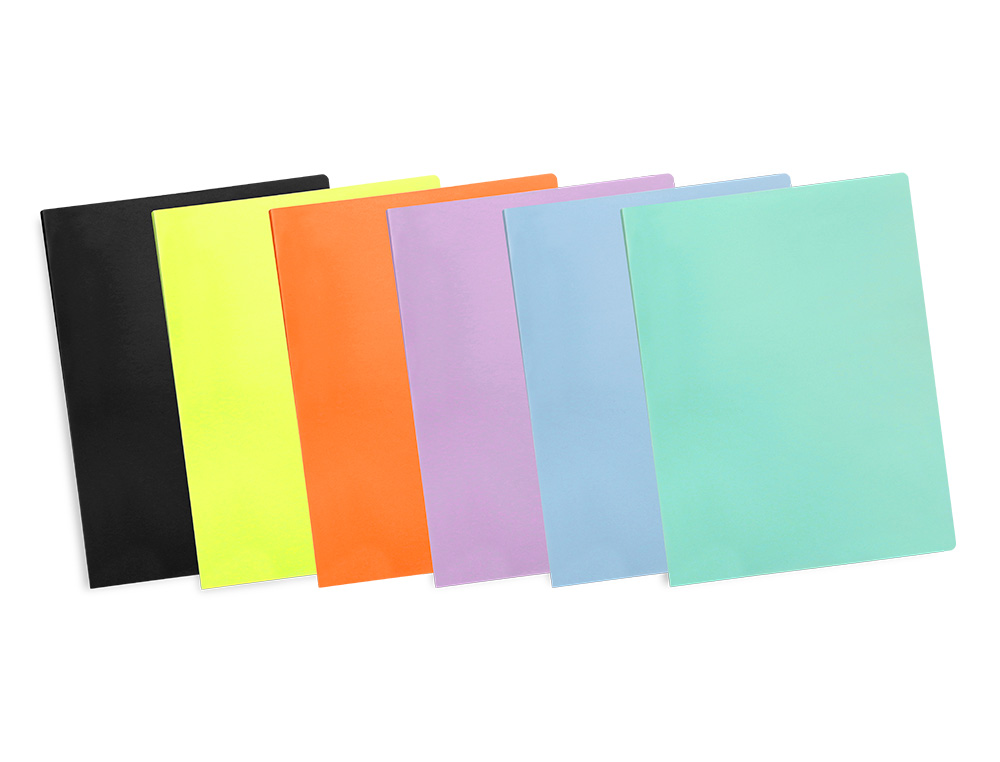 CARPETA LIDERPAPEL ESCAPARATE 10 FUNDAS POLIPROPILENO DIN A4 LAVANDA OPACO