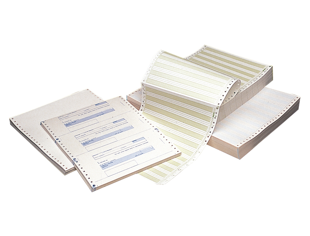 PAPEL CONTINUO 240X11 BLANCO 3 HOJAS CAJA DE 1000 JUEGOS