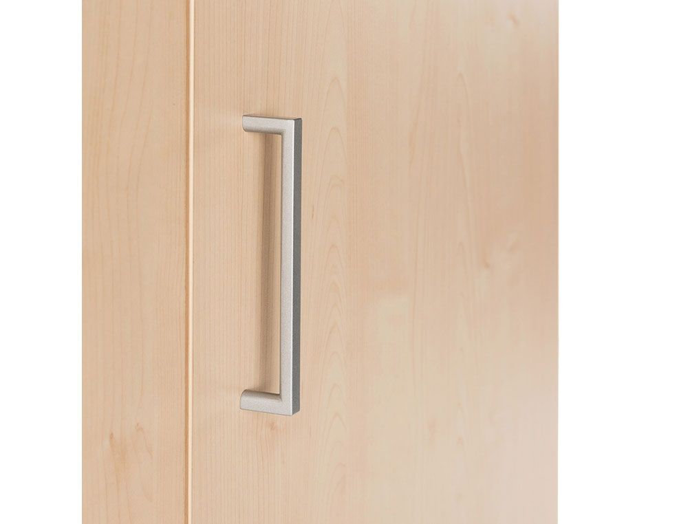 ARMARIO ROCADA CON CUATRO ESTANTES Y DOS PUERTAS SERIE STORE 195X90X45 CM ACABADO AW04 BLANCO/BLANCO