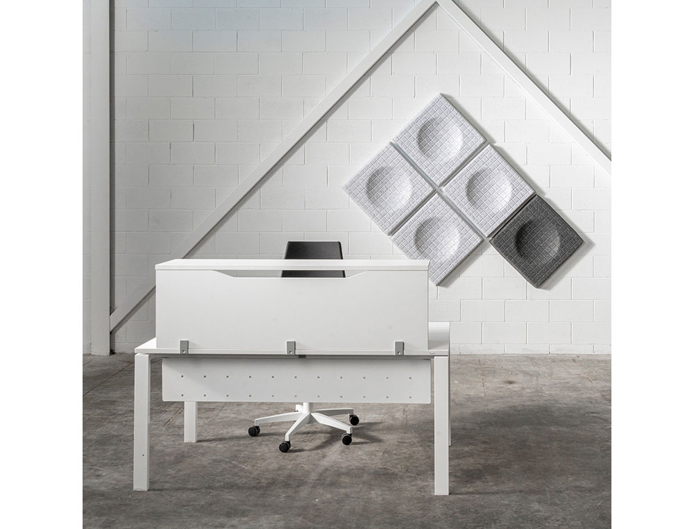 MOSTRADOR DE ALTILLO ROCADA VALIDO PARA MESAS WORK METAL EXECUTIVE 200X30X40 CM ACABADO AA01 HAYA/HAYA