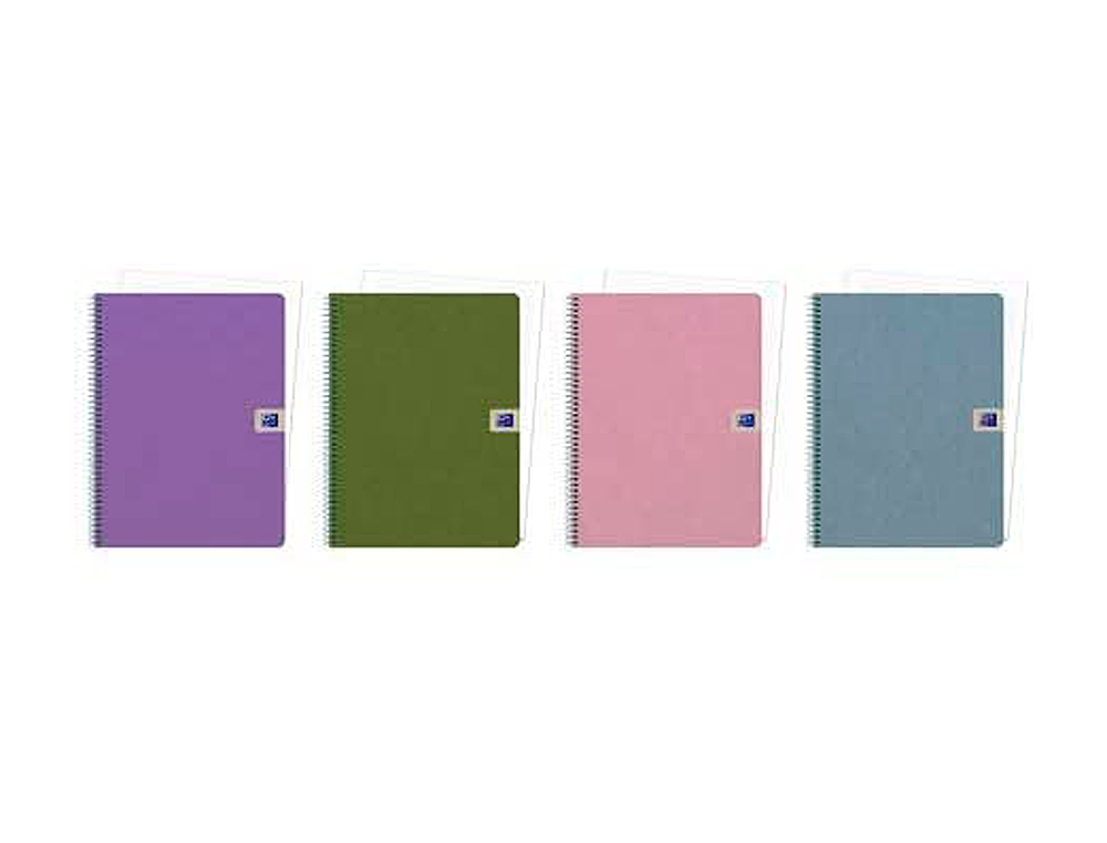 CUADERNO ESPIRAL OXFORD TAPA EXTRADURA EUROPEAN BOOK 1 NATURE DIN A4 80 HOJAS 90 GR CUADRICULA 5 MM SIN BANDAS