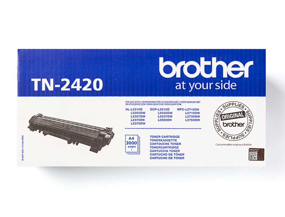 TONER BROTHER TN-2420 PARA DCP-L2510/ 2530 / 2550 / HL-L2375 ALTA CAPACIDAD NEGRO 3000 PAG