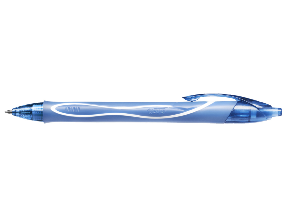 BOLIGRAFO BIC GELOCITY QUICK DRY RETRACTIL TINTA GEL TURQUESA PUNTA DE 0,7 MM