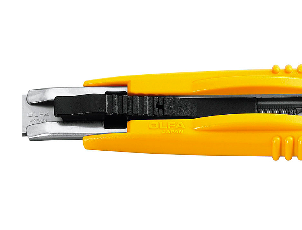 CUTER OLFA PLASTICO CUCHILLA ANCHA 18 MM RETRACTIL APTO PARA ZURDOS