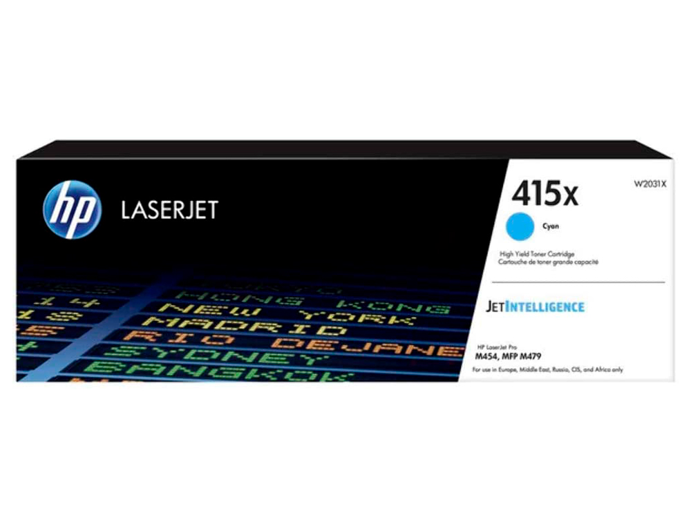 TONER HP 415X LASER COLOR M454 / MFP M479 CIAN 6000 PAGINAS
